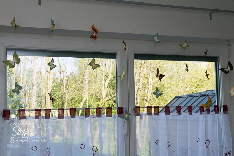 Deko am Fenster mit zauberhaften Schmetterlingen 1