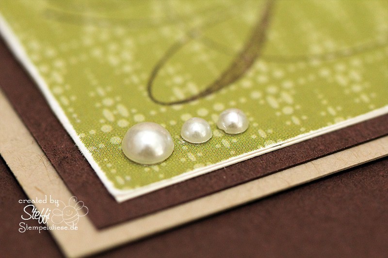 Weihnachtskarte - Perle an Perle an Perle 3