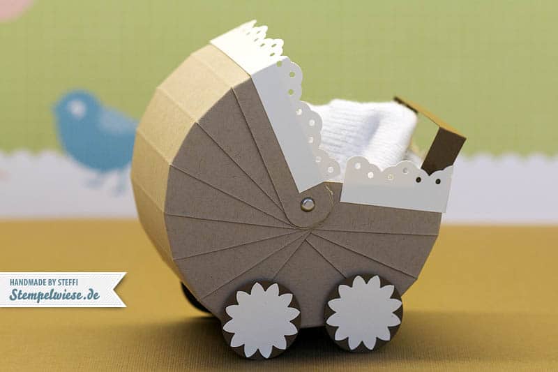Kinderwagen aus Papier - Ideal für kleine Geschenke 1