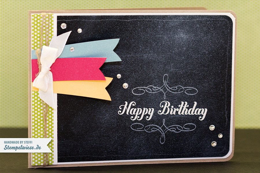 Geburtstagskarte - Chalkboard - Stampin’ Up! ♥ Stempelwiese