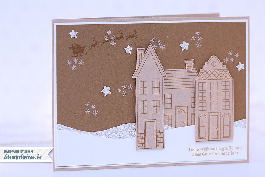 Stampin’ Up! - Video - Tutorial - Holiday Home - Christmas Card - Anleitung - Aus dem Häuschen - Winterlandschaft - Winter Scene ❤ Stempelwiese