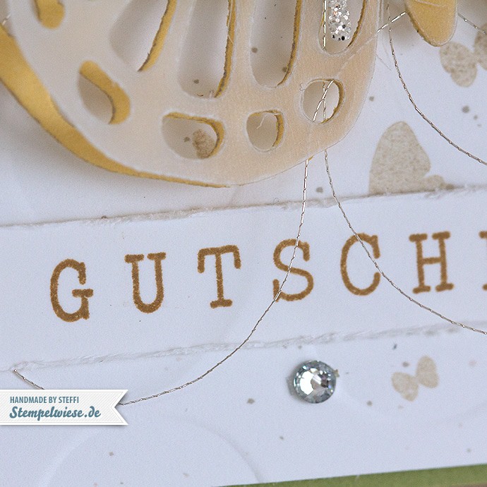 Stampin’ Up! - Schmetterlinge - FSM170 - Safrangelb - Farngrün -  Gutschein - Silber ❤ Stempelwiese