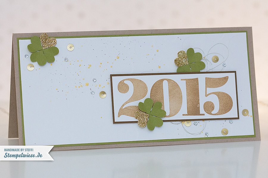 Stampin’ Up! - Neujahr - Prosit Neujahr - Happy New Year - Grußkarte - 2015 ❤ Stempelwiese