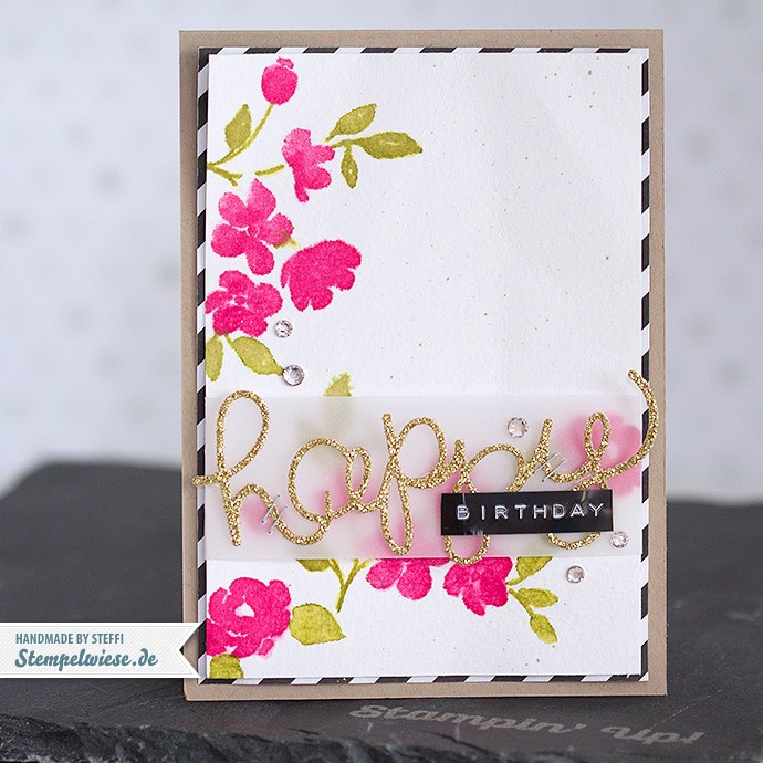 Stampin’ Up! - Geburtstagskarte - Painted Petals ❤ Stempelwiese