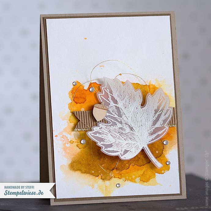 Stampin’ Up! - Grußkarte - Herbst- Autumn - Global Design Project 002 - Vintage Leaves - Watercolor ❤ Stempelwiese