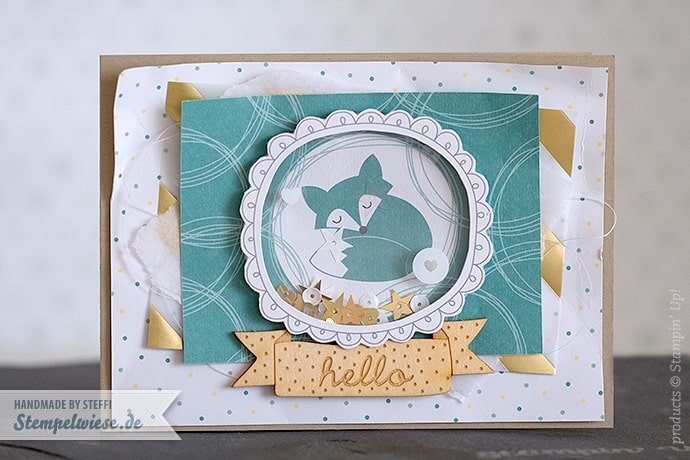 Stampin’ Up! - Project Life - Hello Baby Boy & Girl - Shaker Card - Schüttelkarte - Zur Geburt - Global Design Project 003 ❤ Stempelwiese 