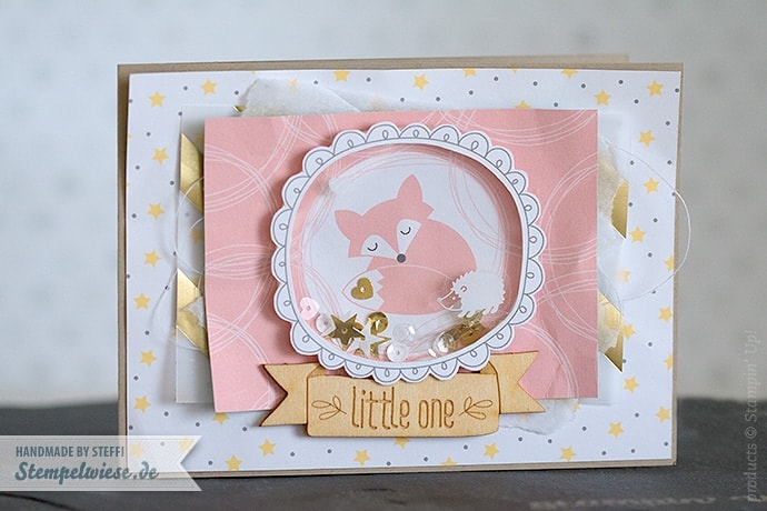 Stampin’ Up! - Project Life - Hello Baby Boy & Girl - Shaker Card - Schüttelkarte - Zur Geburt - Global Design Project 003 ❤ Stempelwiese 