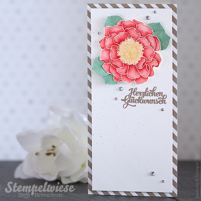 Blended Bloom - Stampin’ Up! - Watercolor - Aquarell - Global Design Project ❤︎ Stempelwiese