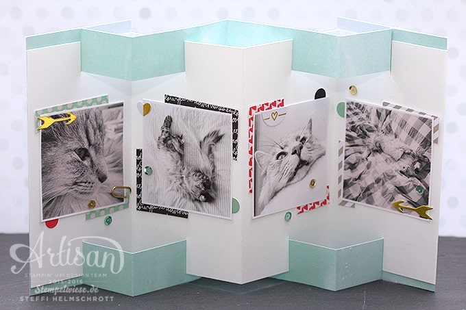 Minialbum - Leporello - Stampin'Up! - Artisan Designteam - Rico norwegischer Waldkater - Momente wie diese ❤︎ Stempelwiese