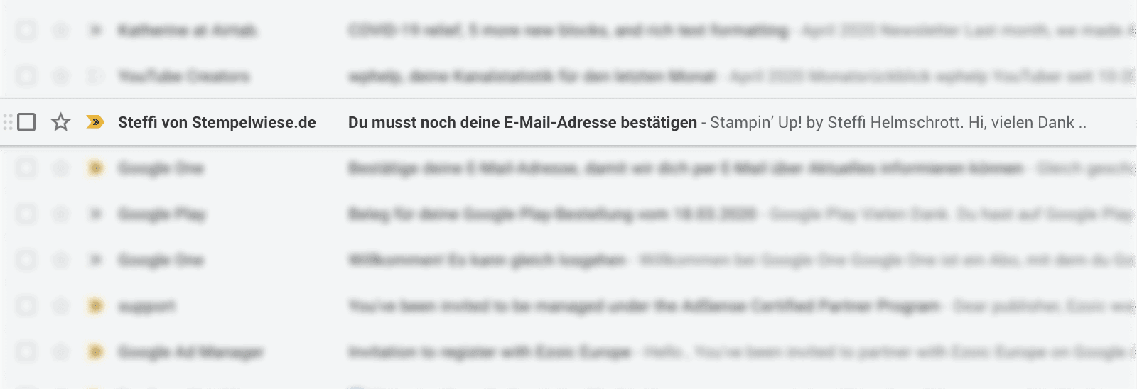 Confirmation Screenshot Stempelwiese