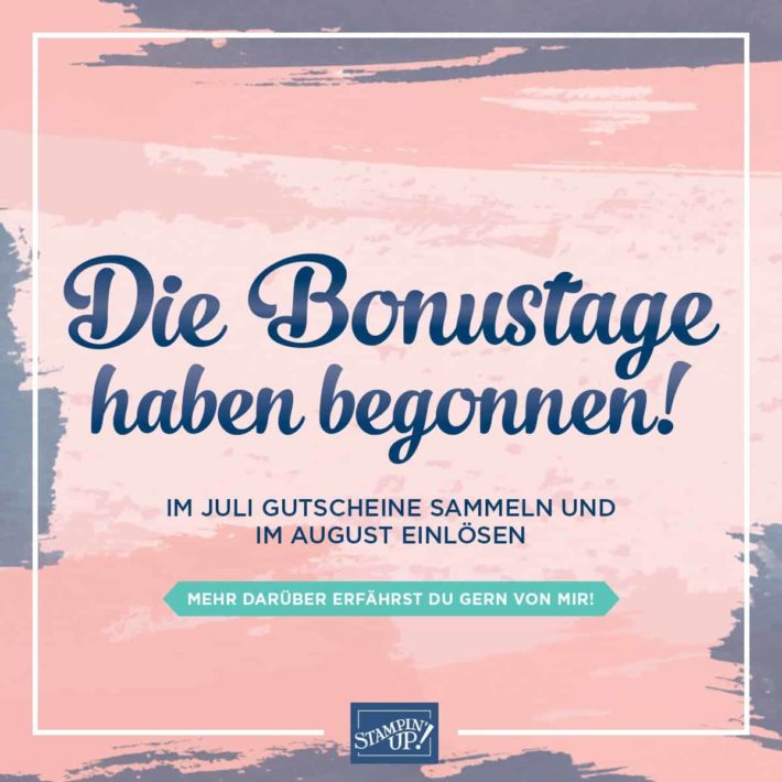 Stampin' Up! Bonustage Gutscheinaktion